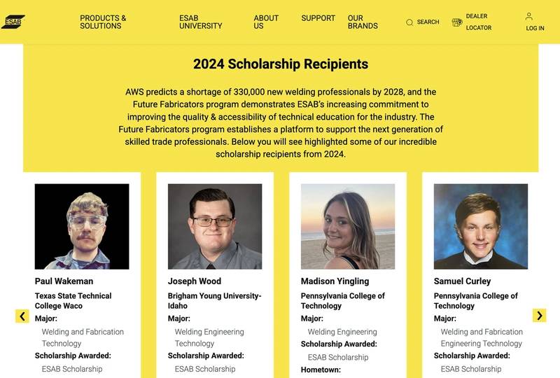 ESAB Reminder For AWS Scholarship Utility Deadline